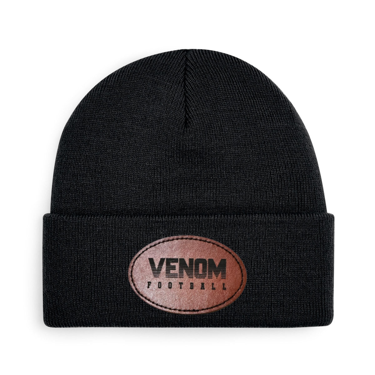 Venom  Strickmütze in drei Farben Logo braun