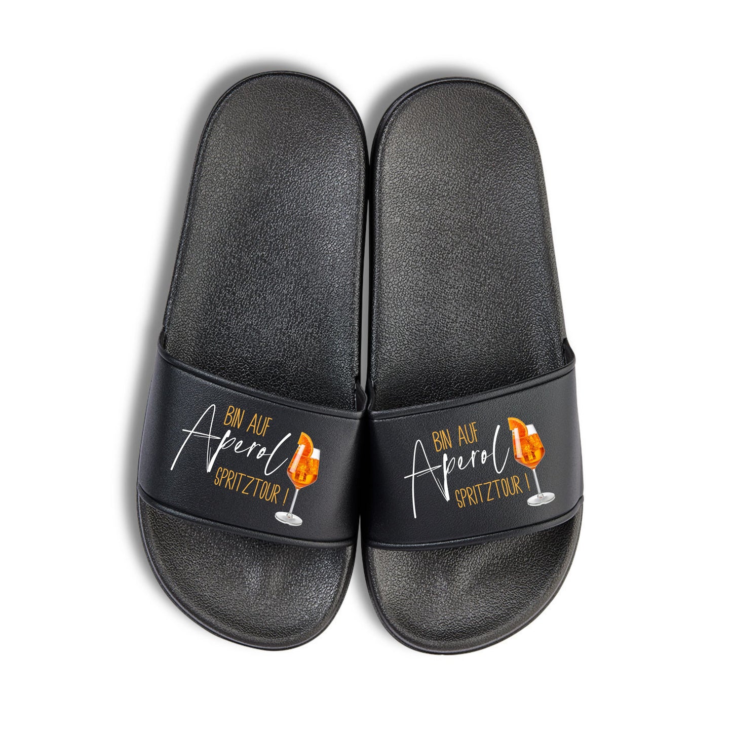 Badelatschen "bin auf Aperol Spritztour" Aperoletten