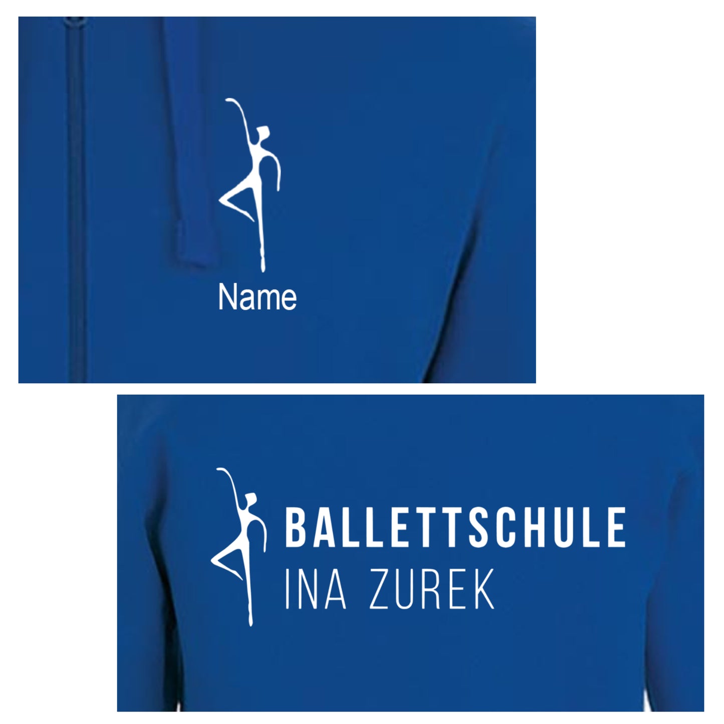 Sweatshirt-Jacke "Ballettschule" blau