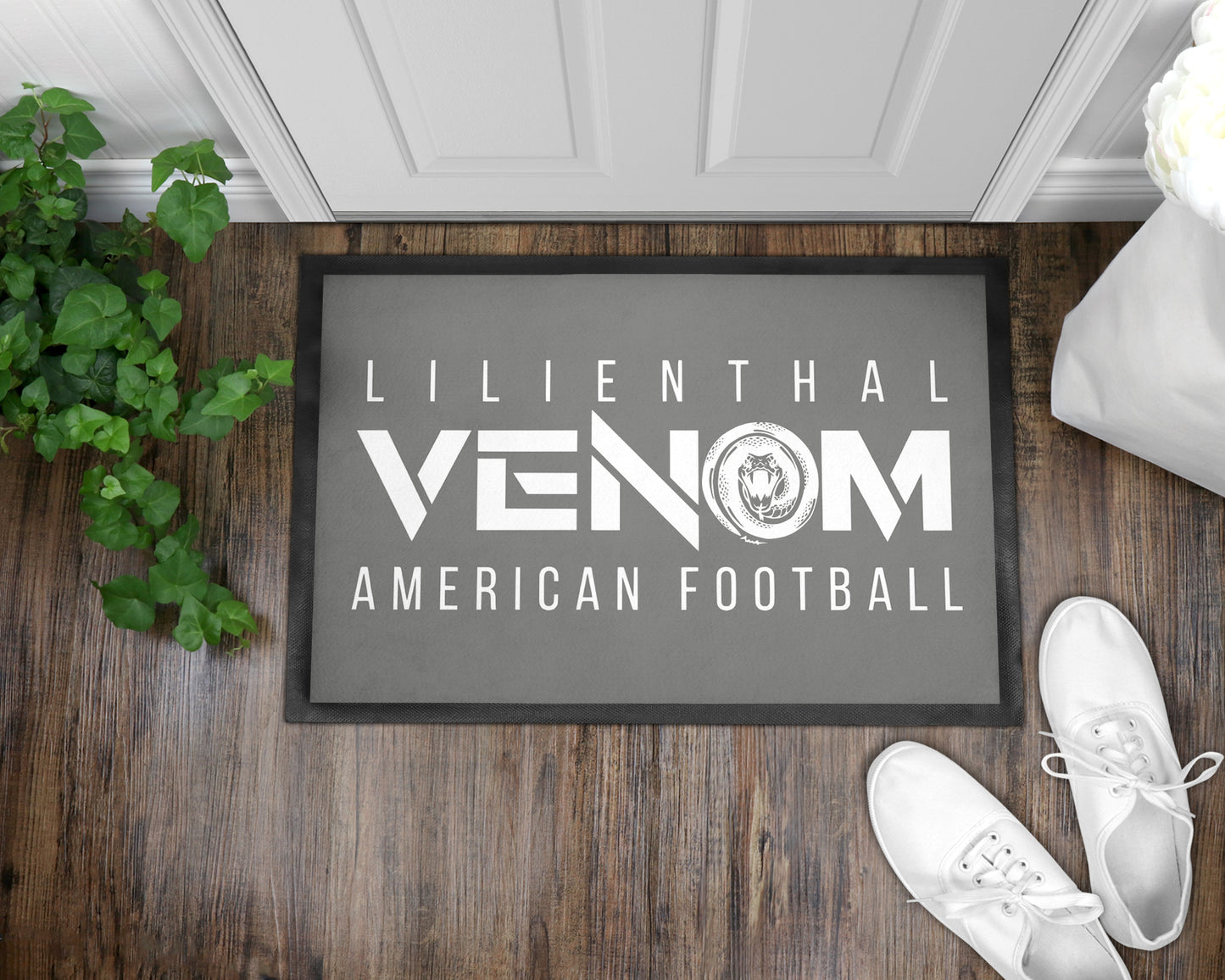 Fussmatte Venom Lilienthal grau in zwei Größen