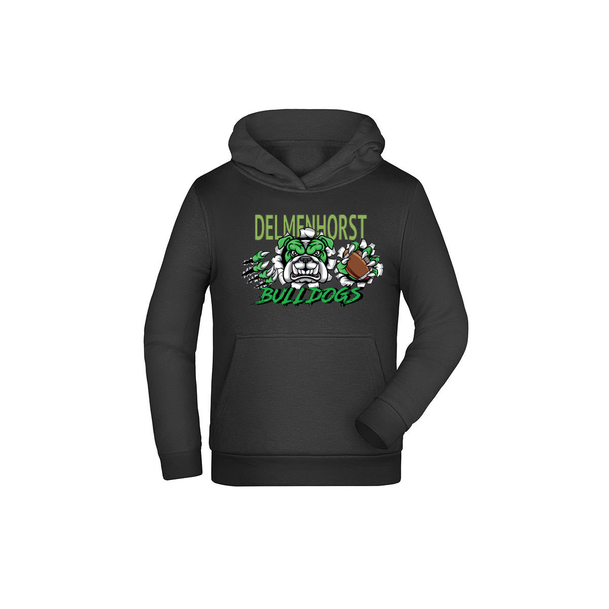 Bulldogs Hoodie Kids in schwarz