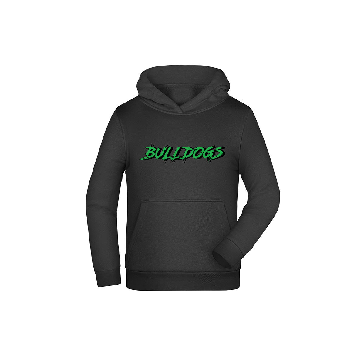 Bulldogs Hoodie Kids in schwarz mit Schriftzug