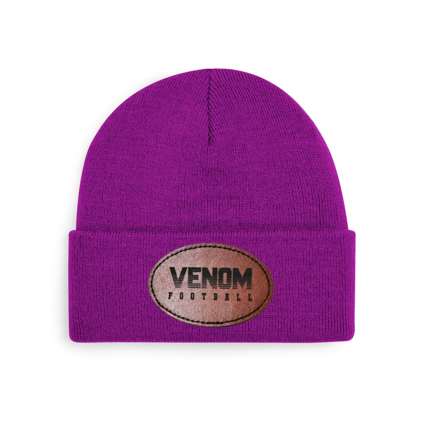 Venom Strickmütze in drei Farben Logo braun