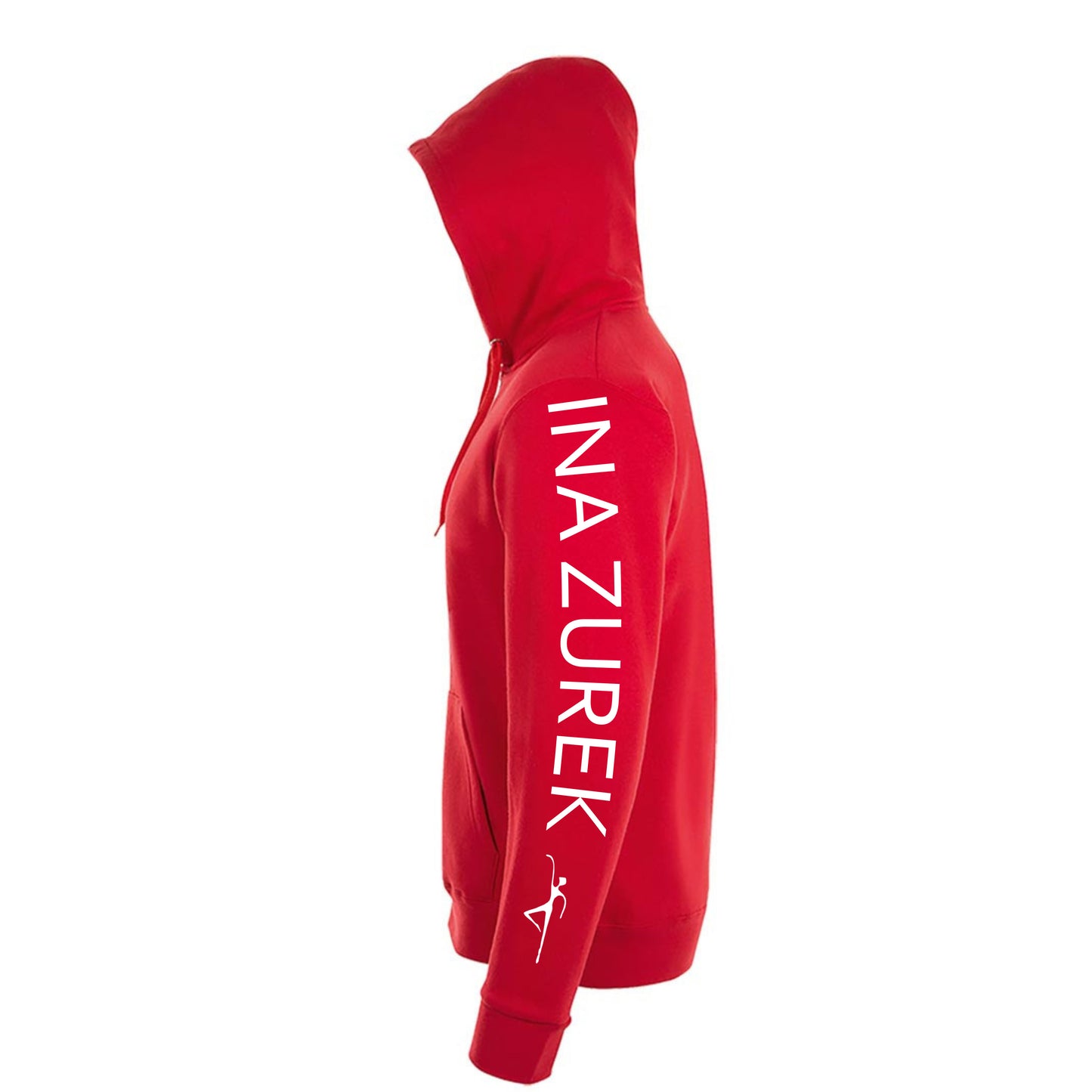 Sweatshirt-Jacke Kids "Ballettschule" rot mit weißem Druck