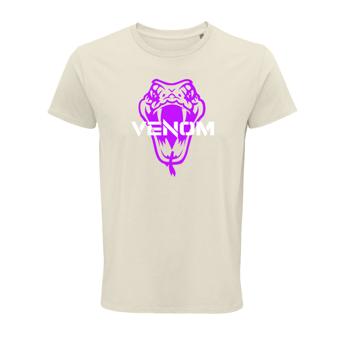 Venom T-Shirt creme Schlangenkopf