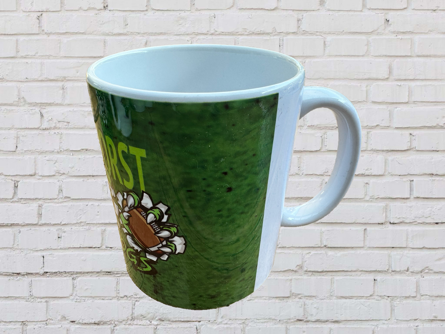 Bulldogs Tasse Hintergrund farbig