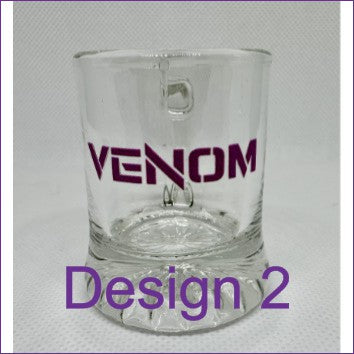 Venom Schnapsglas in drei verschiedenen Designs