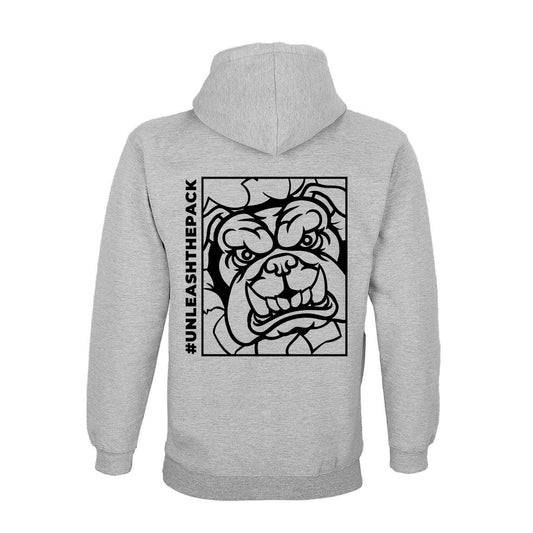 Bulldogs Hoodie #unleashthepack grey