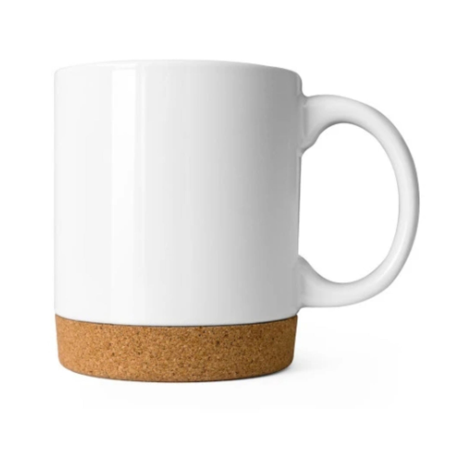 Sublimationstasse glänzend mit abnehmbaren Korkboden