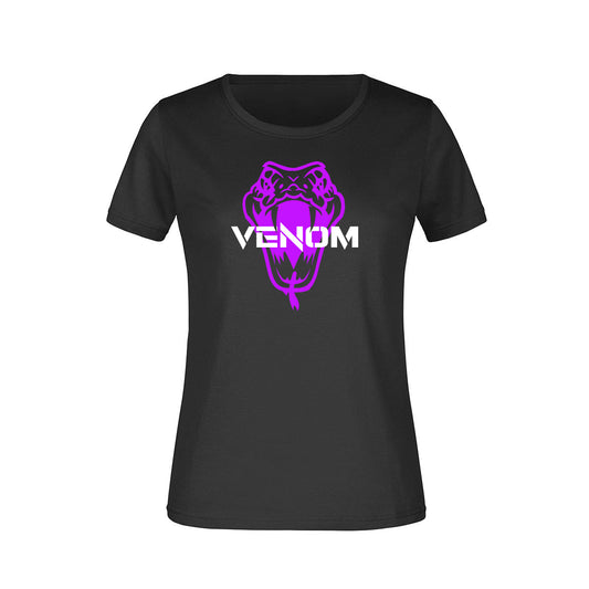Venom Lady-Shirt schwarz Schlangenkopf