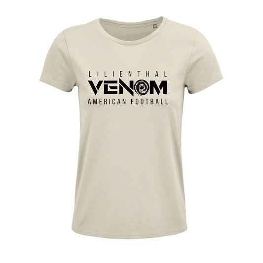 Venom Lady-Shirt creme mit Venom Lilienthal Logo
