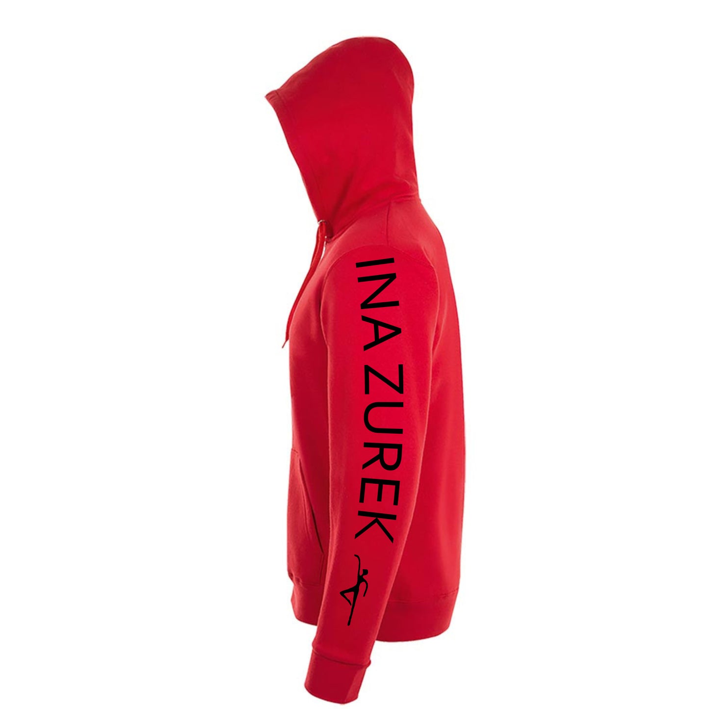 Sweatshirt-Jacke Kids "Ballettschule" rot mit schwarzem Druck