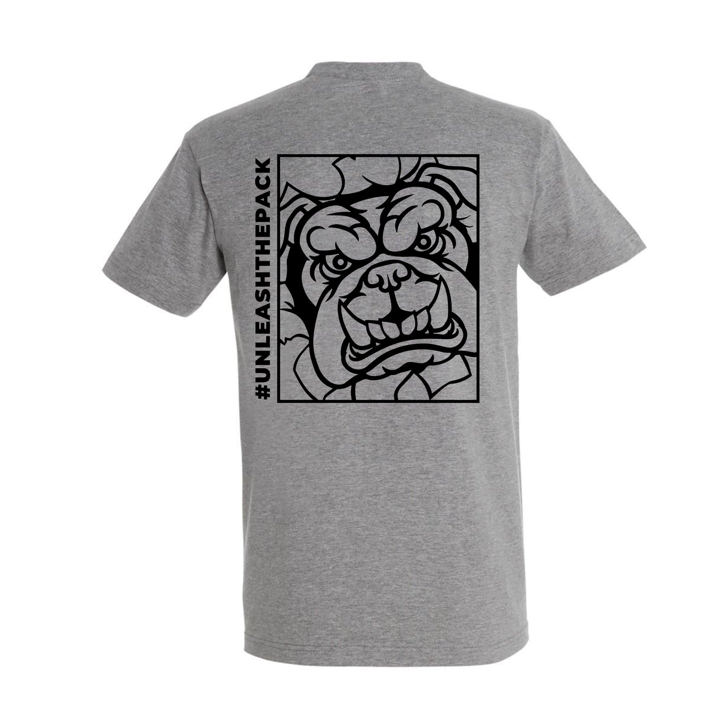 Bulldogs T-Shirt Herren #unleashthepack grey